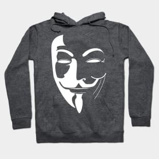 White Anonymous Shadow Hoodie